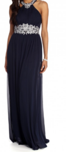 VESTIDO LONGO GOLA ALTA