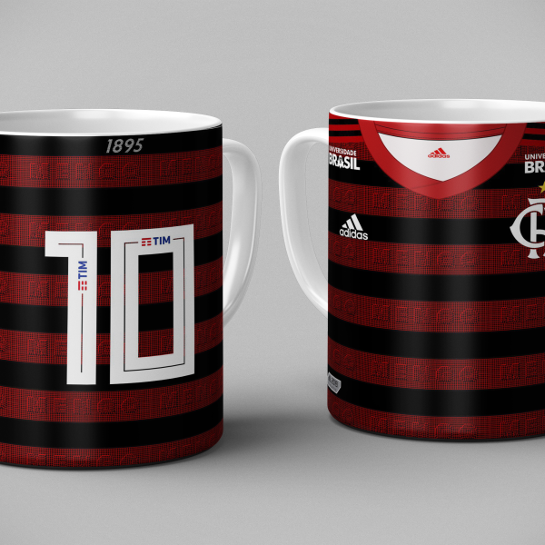 Mockup Caneca Camisa Flamengo 2019-2020 - Titular